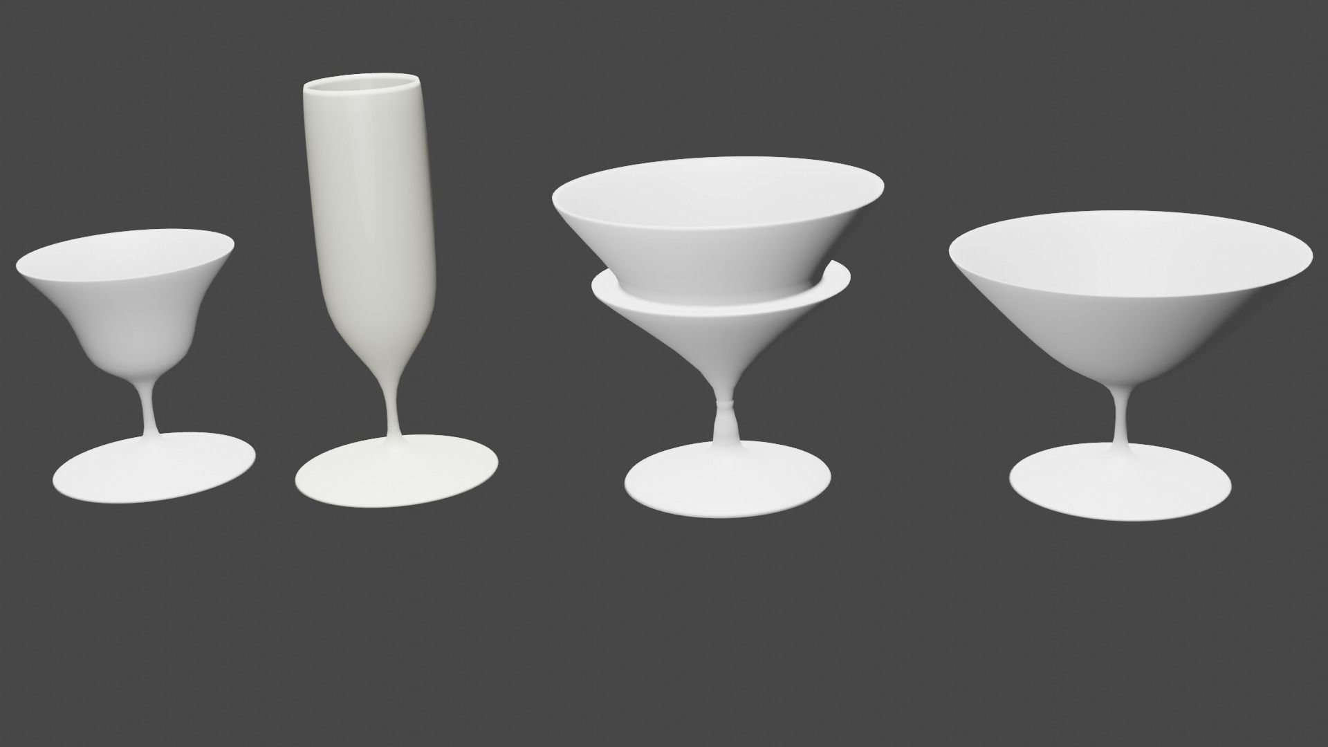 Wine glasses  3D model_3