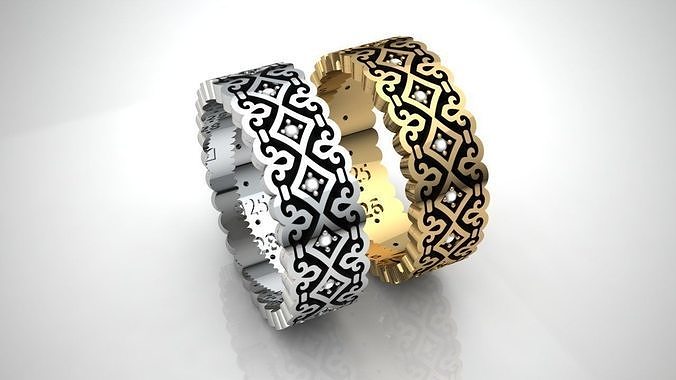 Premium Band Ring Design 3D print model