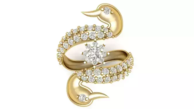 DUCK FASHION RINGS 3D PRINTABLE MODEL