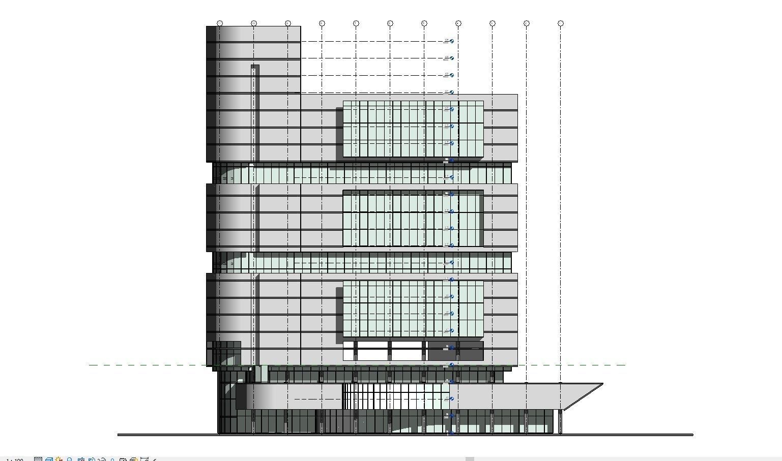 Hospital Building CM02 - Revit Project  3D model_13
