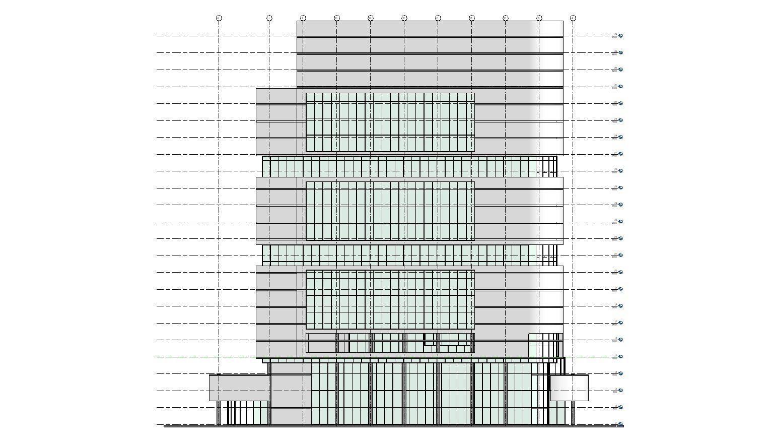 Hospital Building CM02 - Revit Project  3D model_12