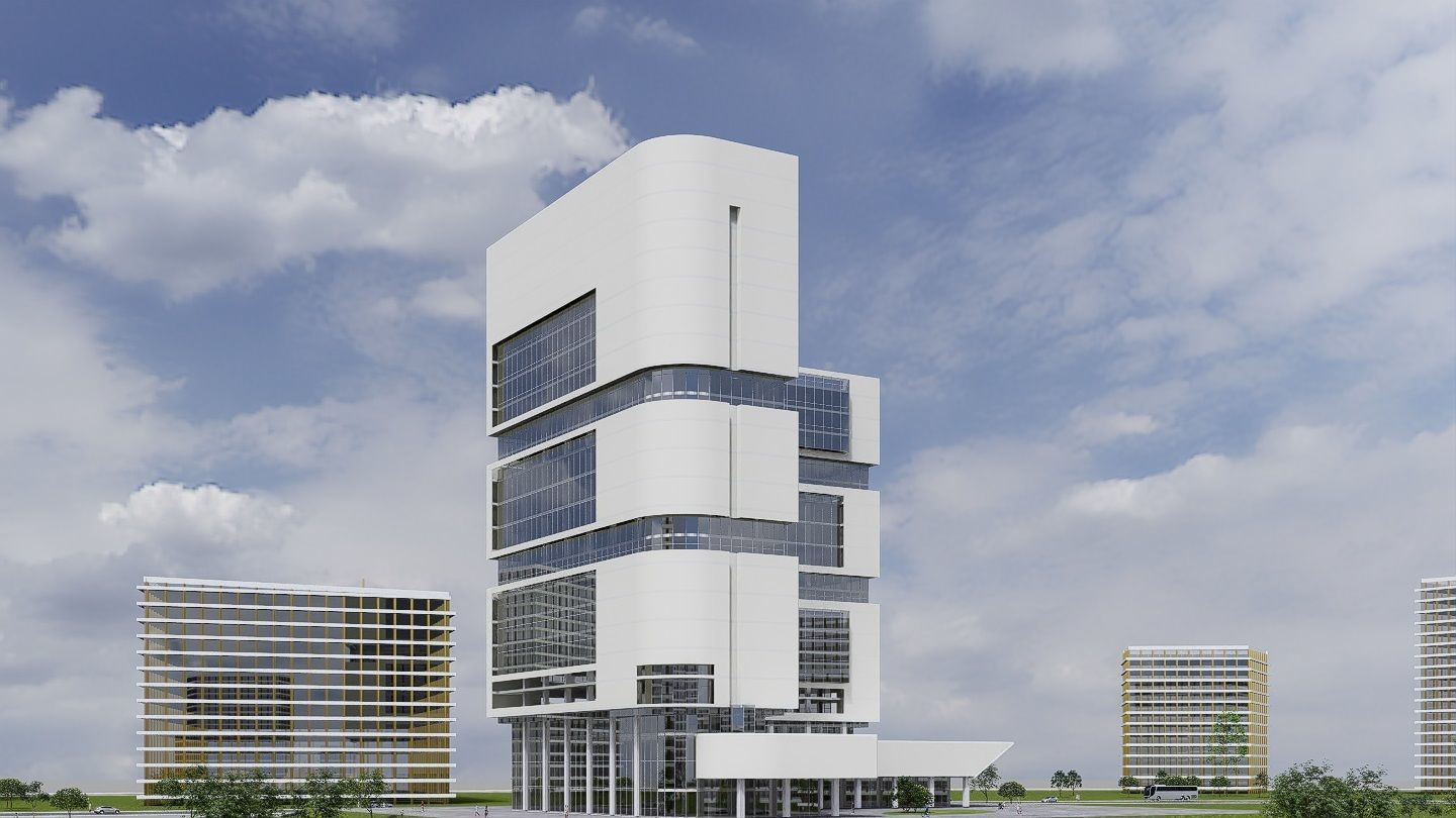 Hospital Building CM02 - Revit Project  3D model_6