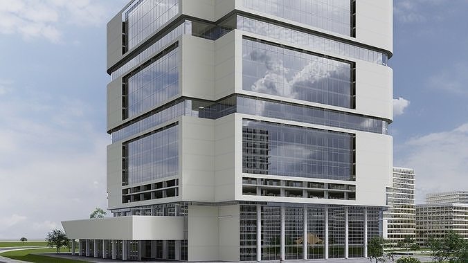 Hospital Building CM02 - Revit Project  3D model 4
