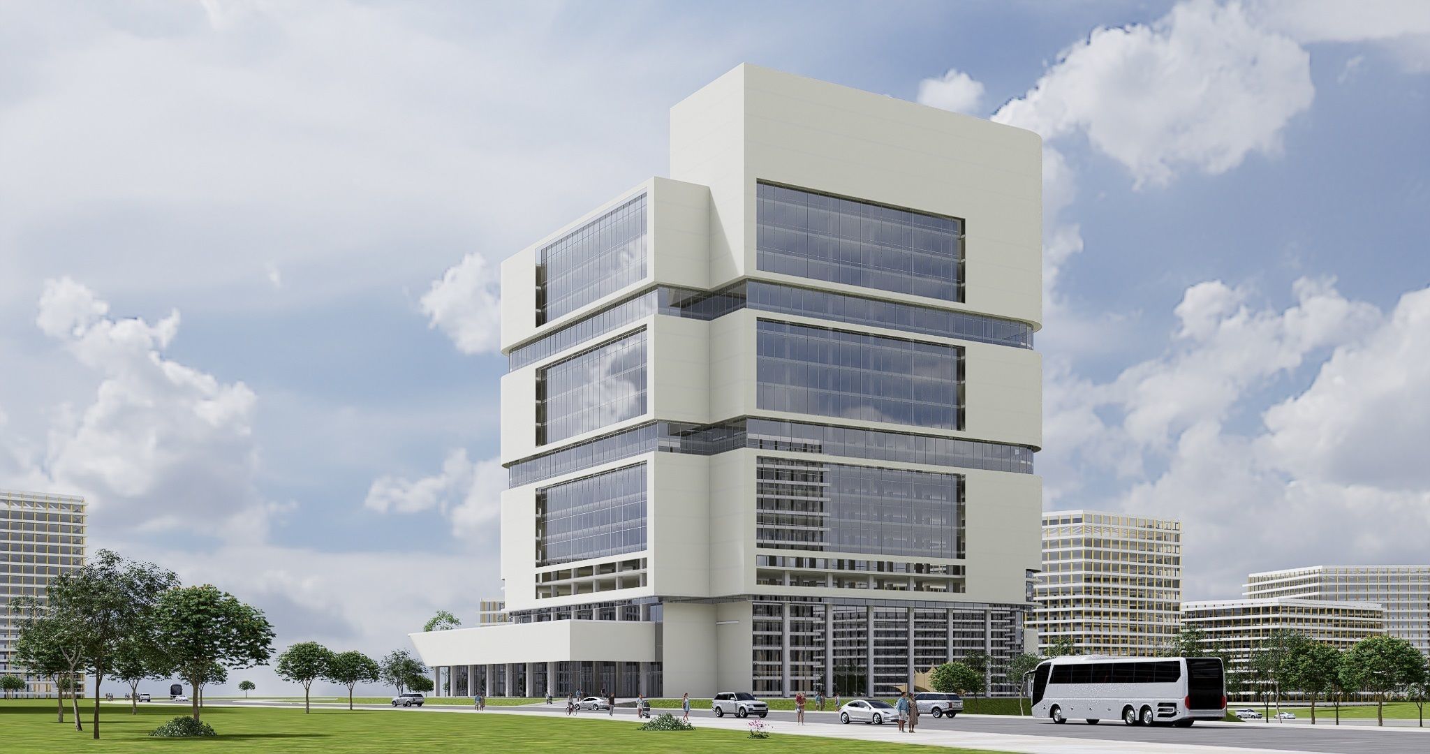 Hospital Building CM02 - Revit Project  3D model_2