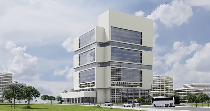 Hospital Building CM02 - Revit Project  3D model 2