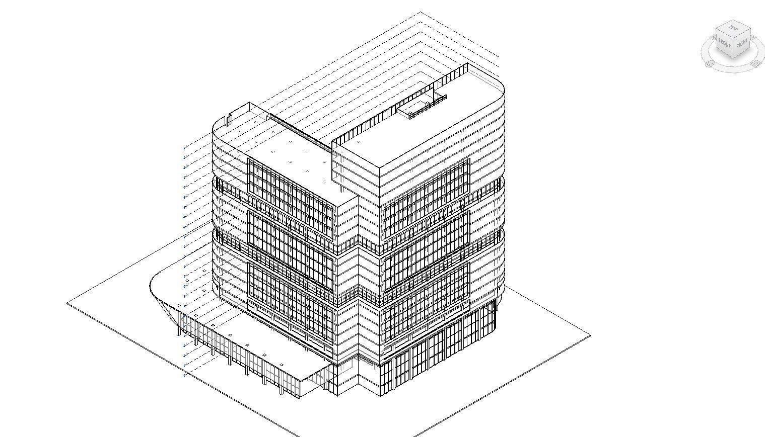 Hospital Building CM02 - Revit Project  3D model_10