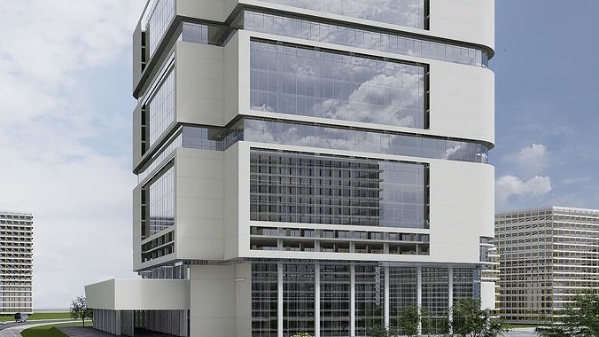 Hospital Building CM02 - Revit Project  3D model 5