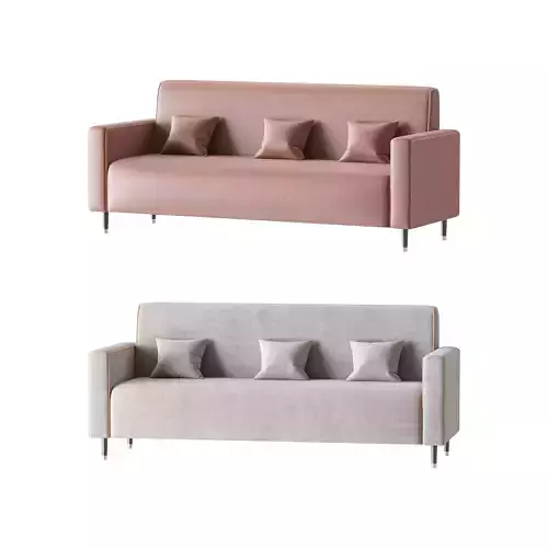 Modern Faux Leather Sofa