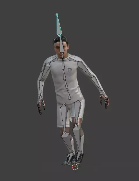 Sharron the Footballer Ronaldo fan Jersey 7 3D model