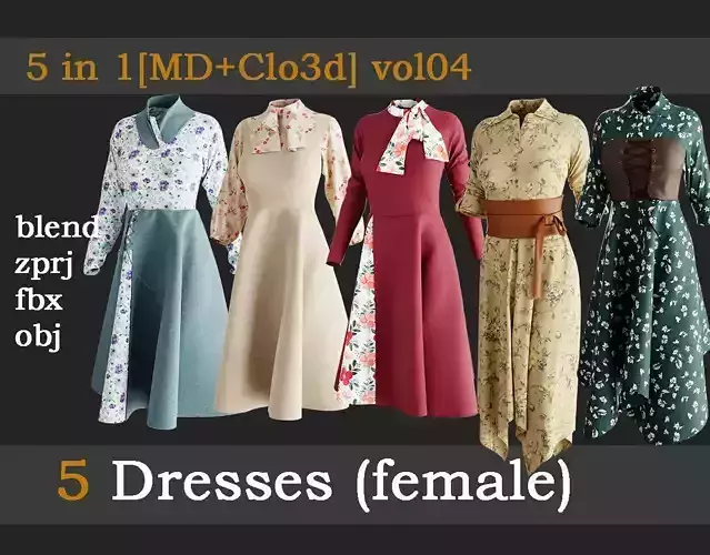 5 Dresses vol04