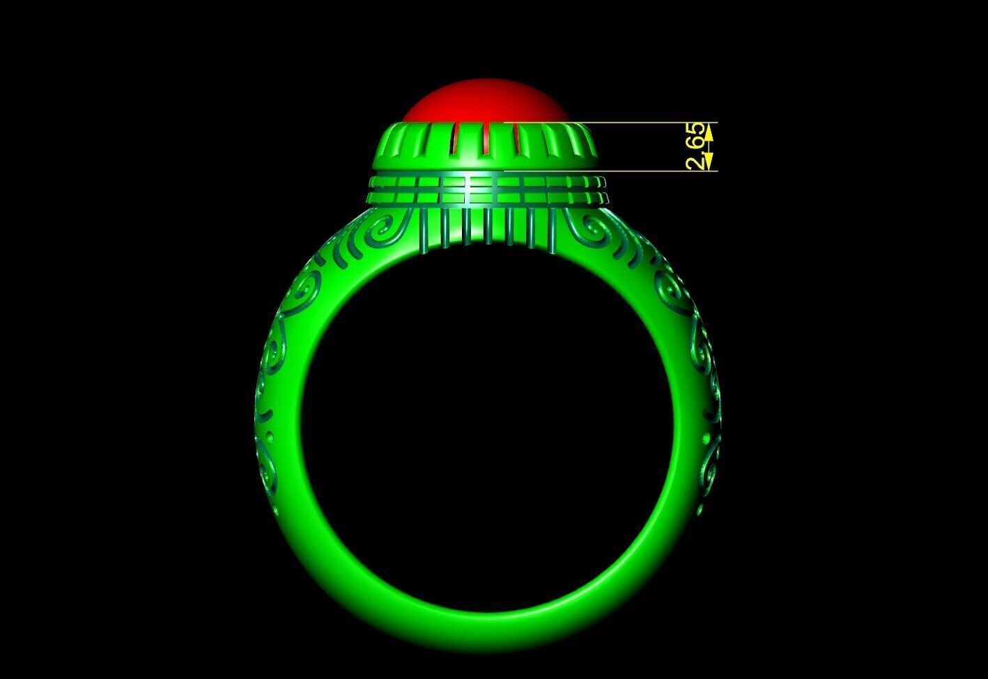 Fayendra Ring 3D print model_6