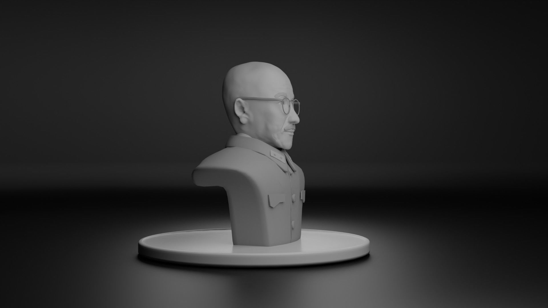 Hideki Tojo 3D model_3