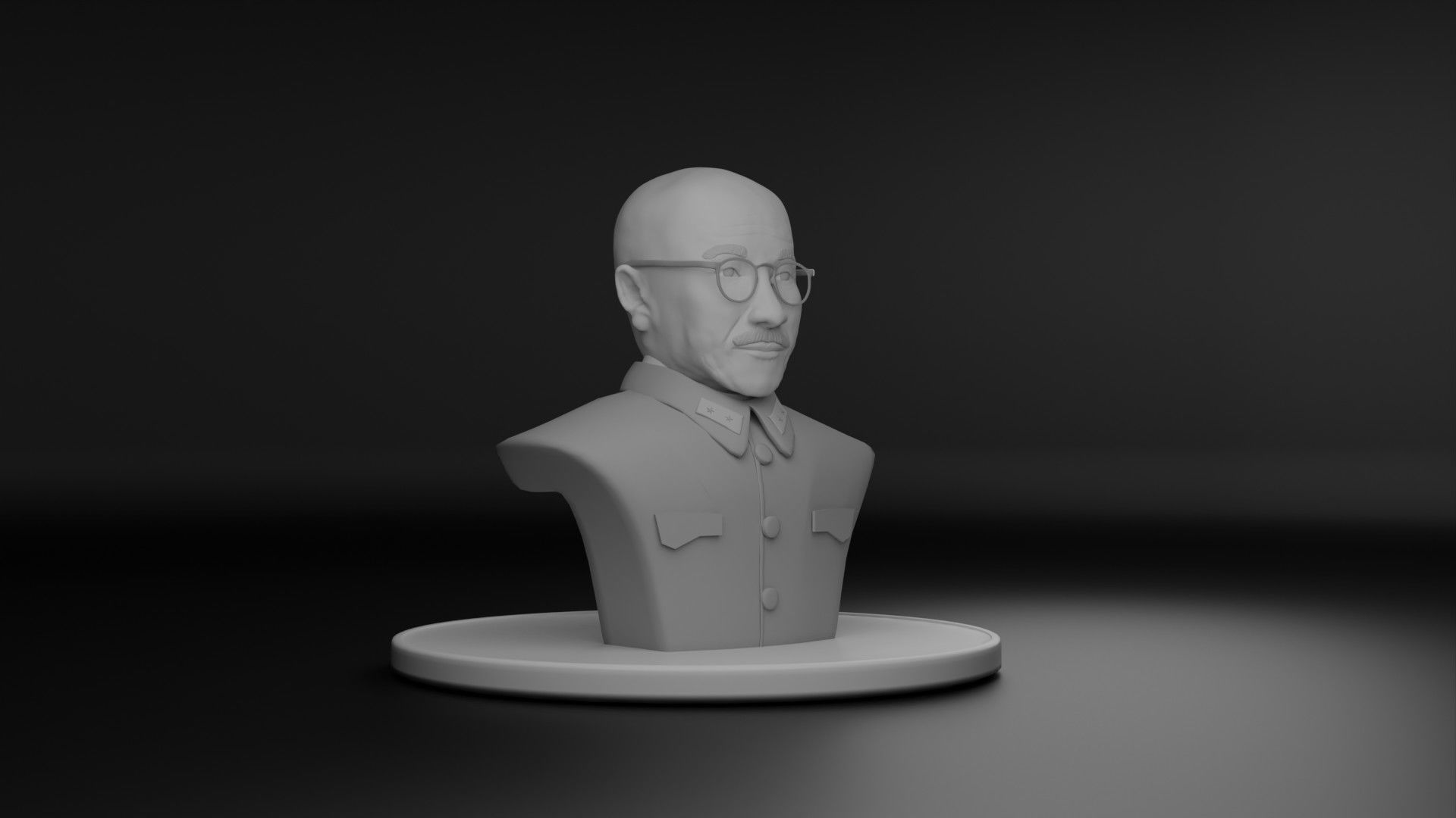 Hideki Tojo 3D model_2