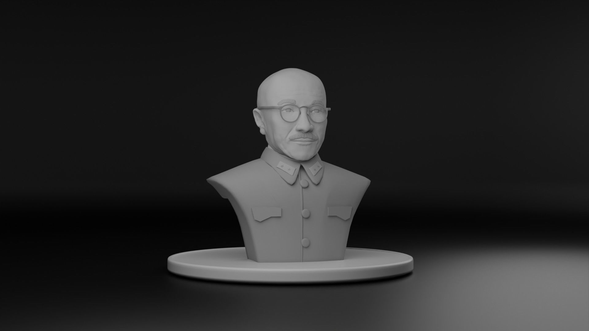 Hideki Tojo 3D model_1