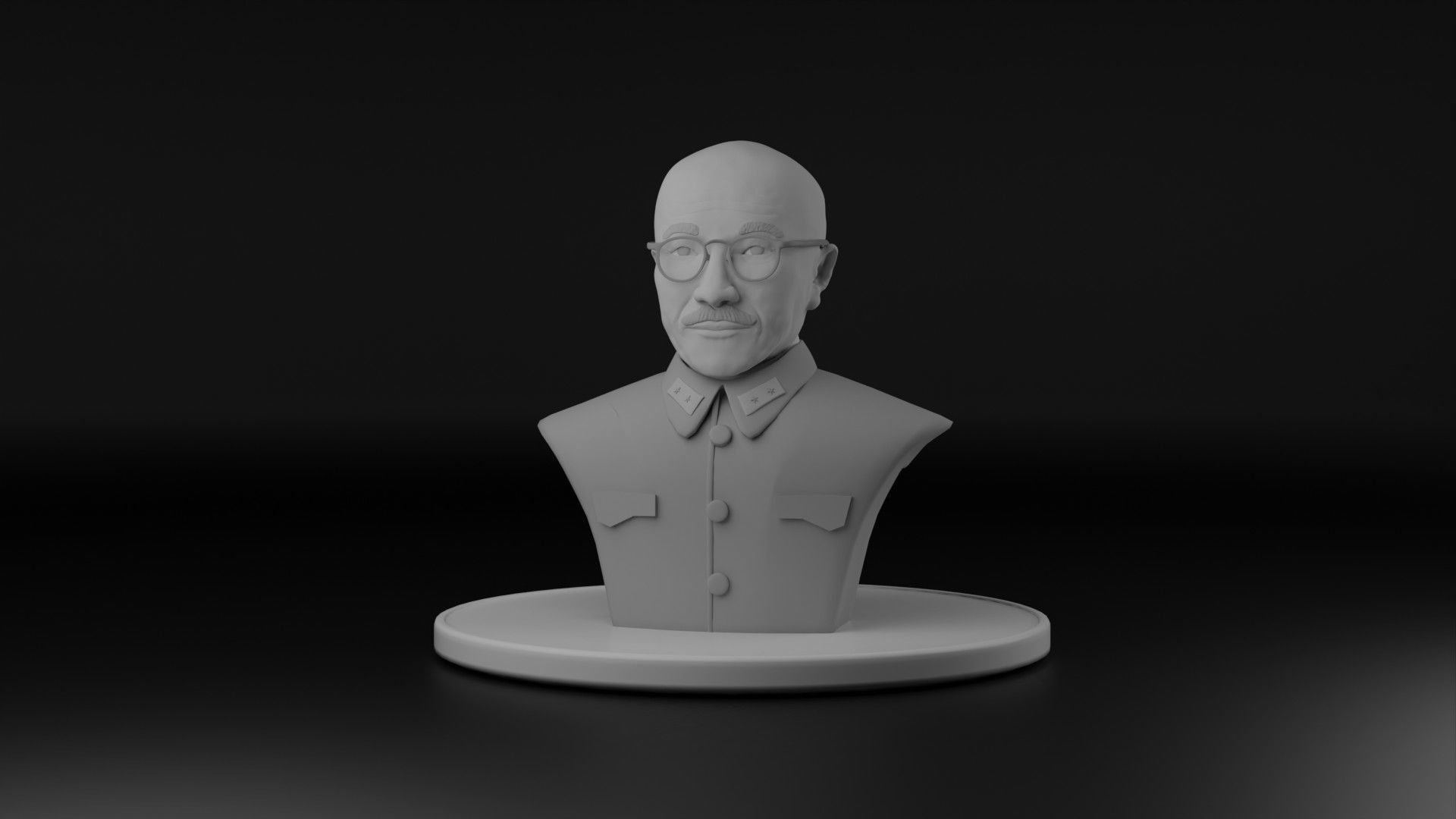 Hideki Tojo 3D model_14