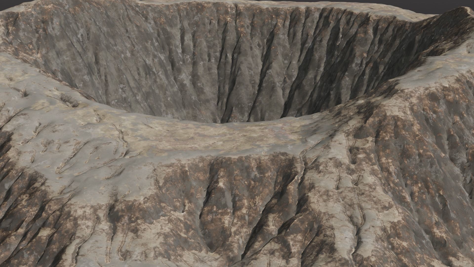 Volcano 3D Model Low-poly 3D model_3