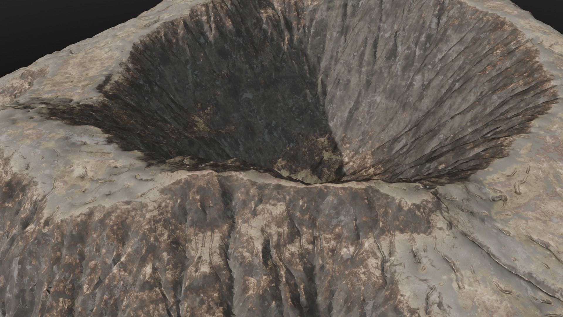 Volcano 3D Model Low-poly 3D model_1