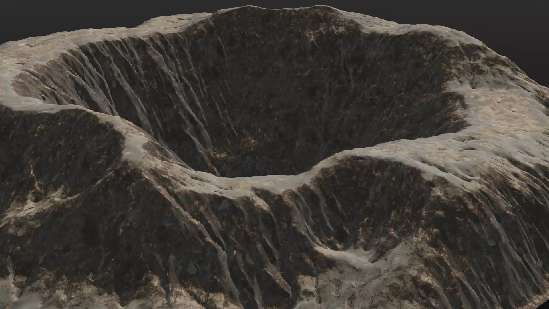 Volcano 3D Model Low-poly 3D model_0