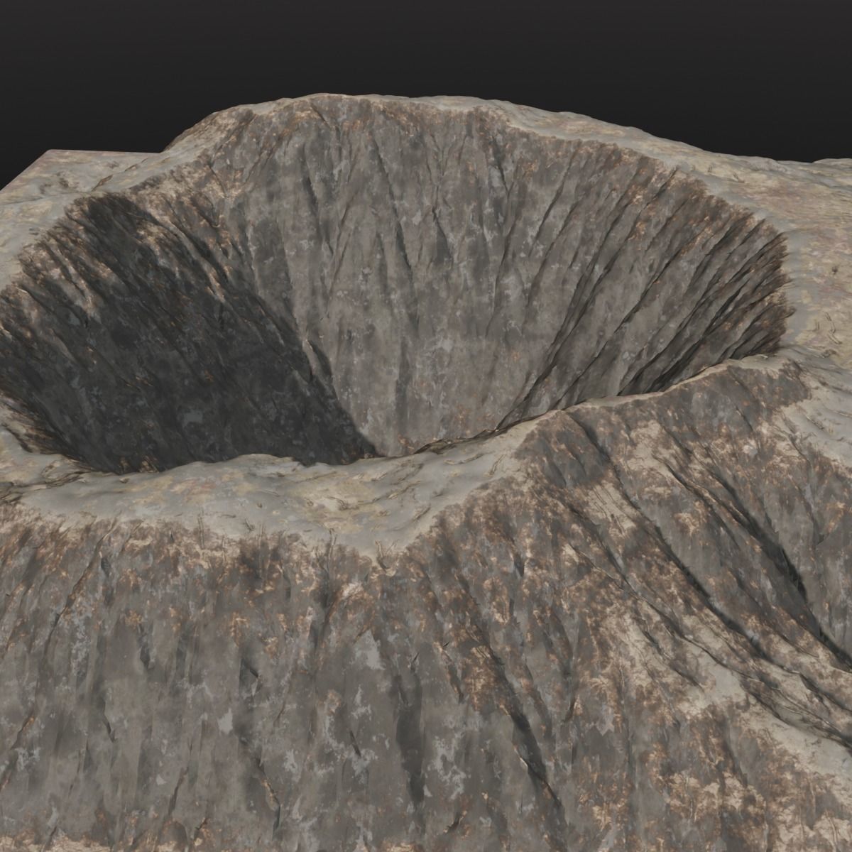 Volcano 3D Model Low-poly 3D model_6