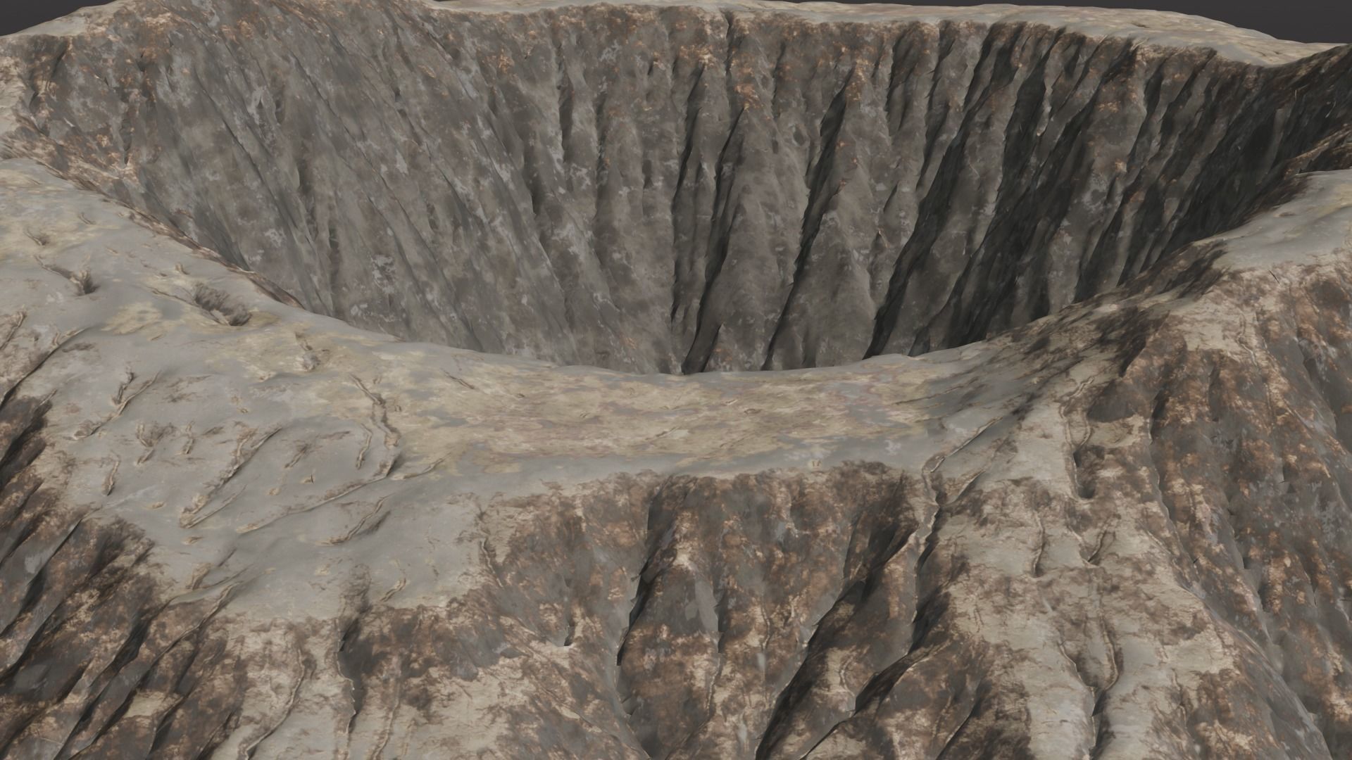 Volcano 3D Model Low-poly 3D model_2