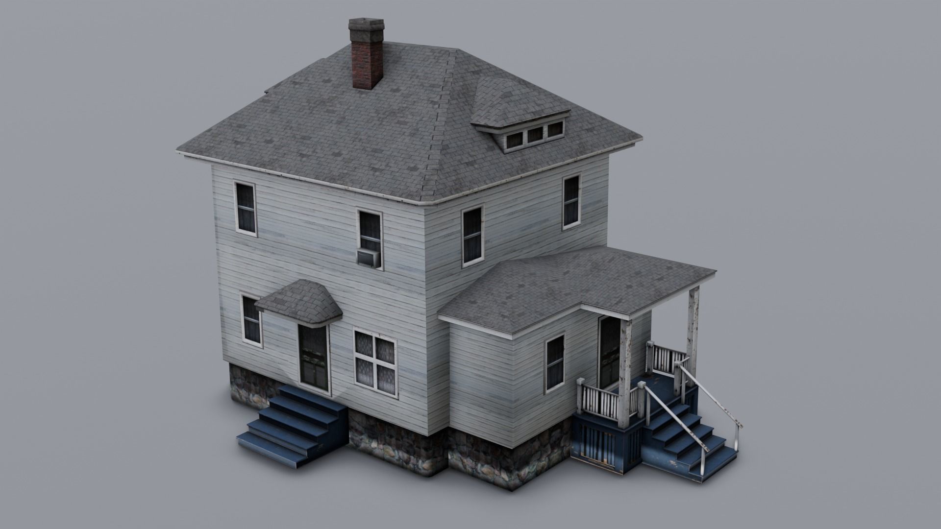 Overview 3D Model Low-poly 3D model_2