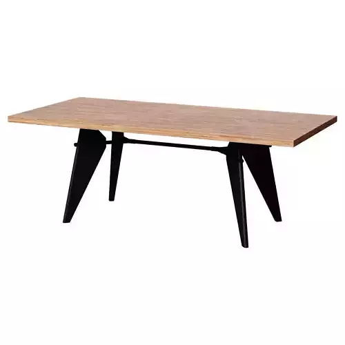 Gueridon 180x90 cm walnut table