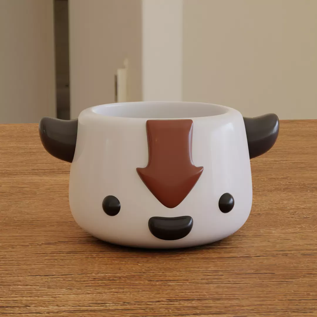 Appa - Avatar The Last Air Bender - Planter - Mug - Container 3D print model