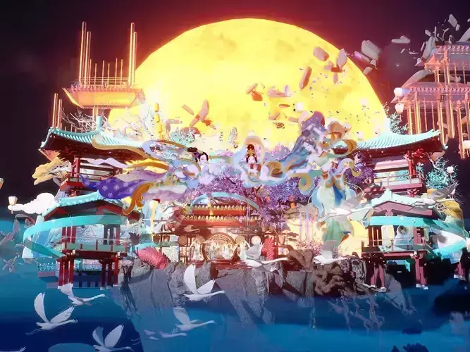 Chinese style stage design