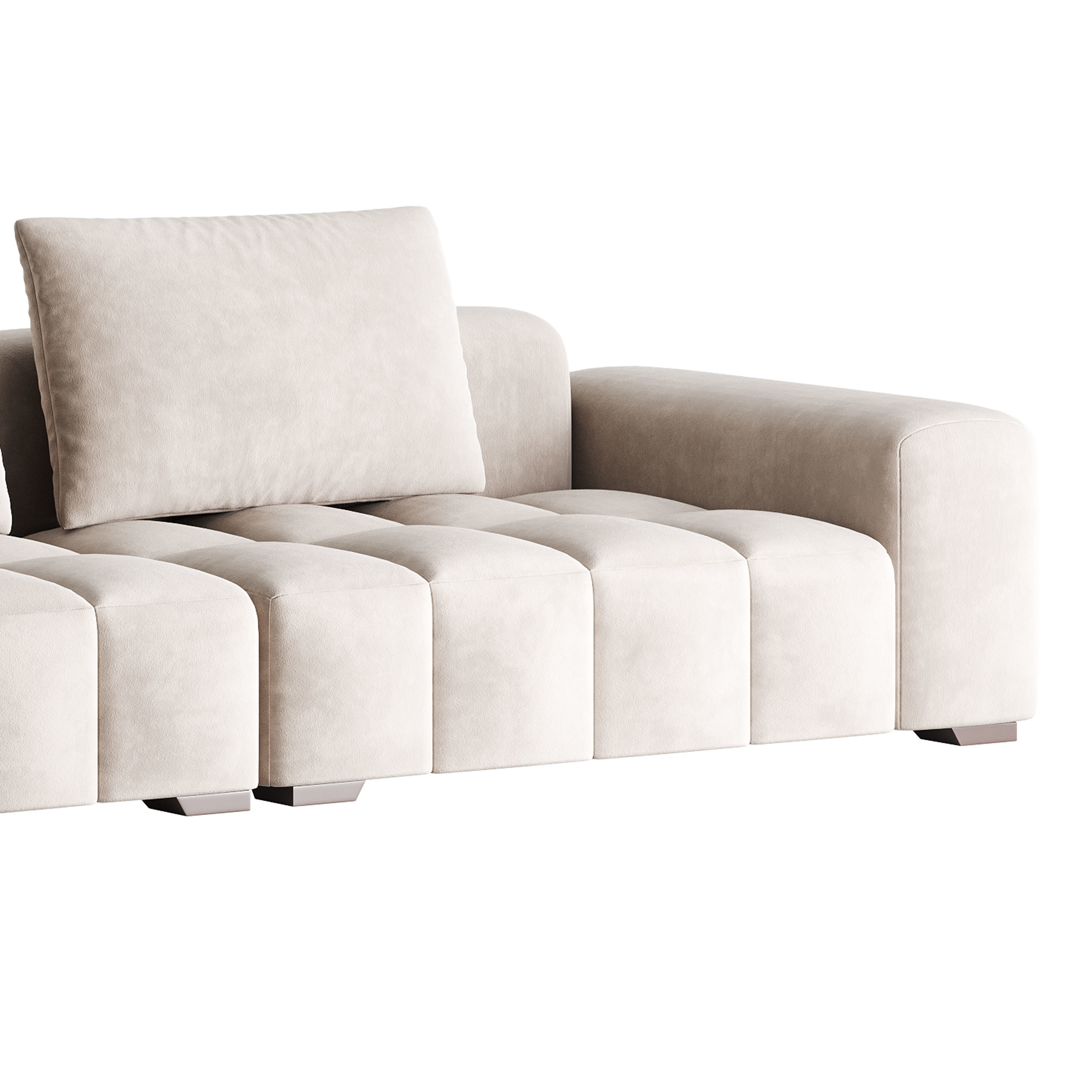Modernism Square Standard Sofa 3D model_7