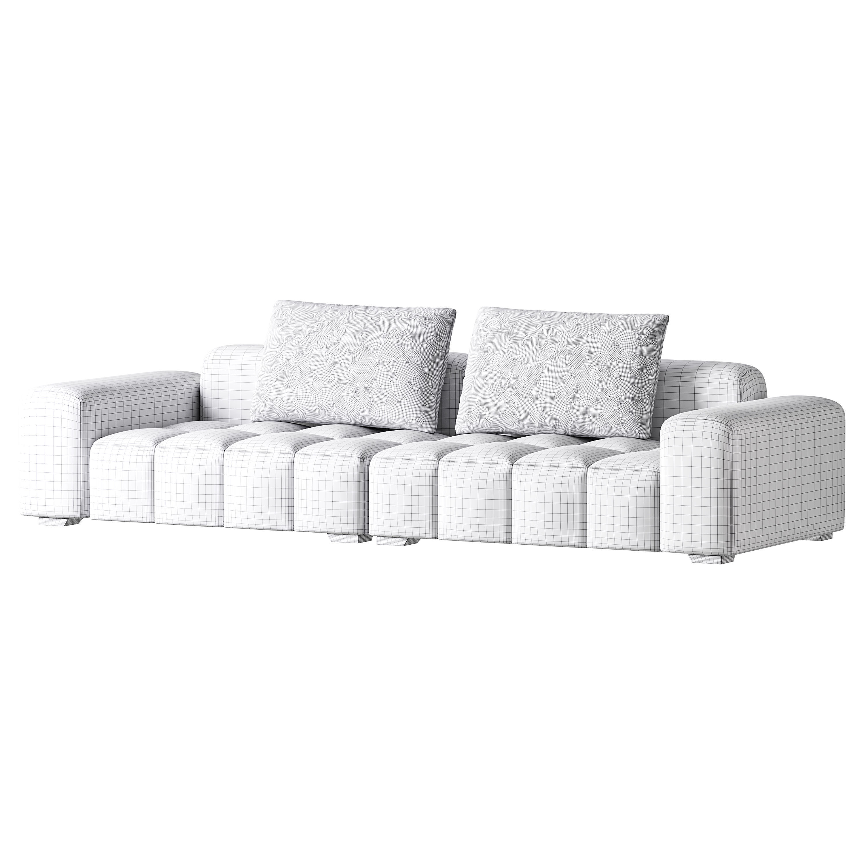 Modernism Square Standard Sofa 3D model_14