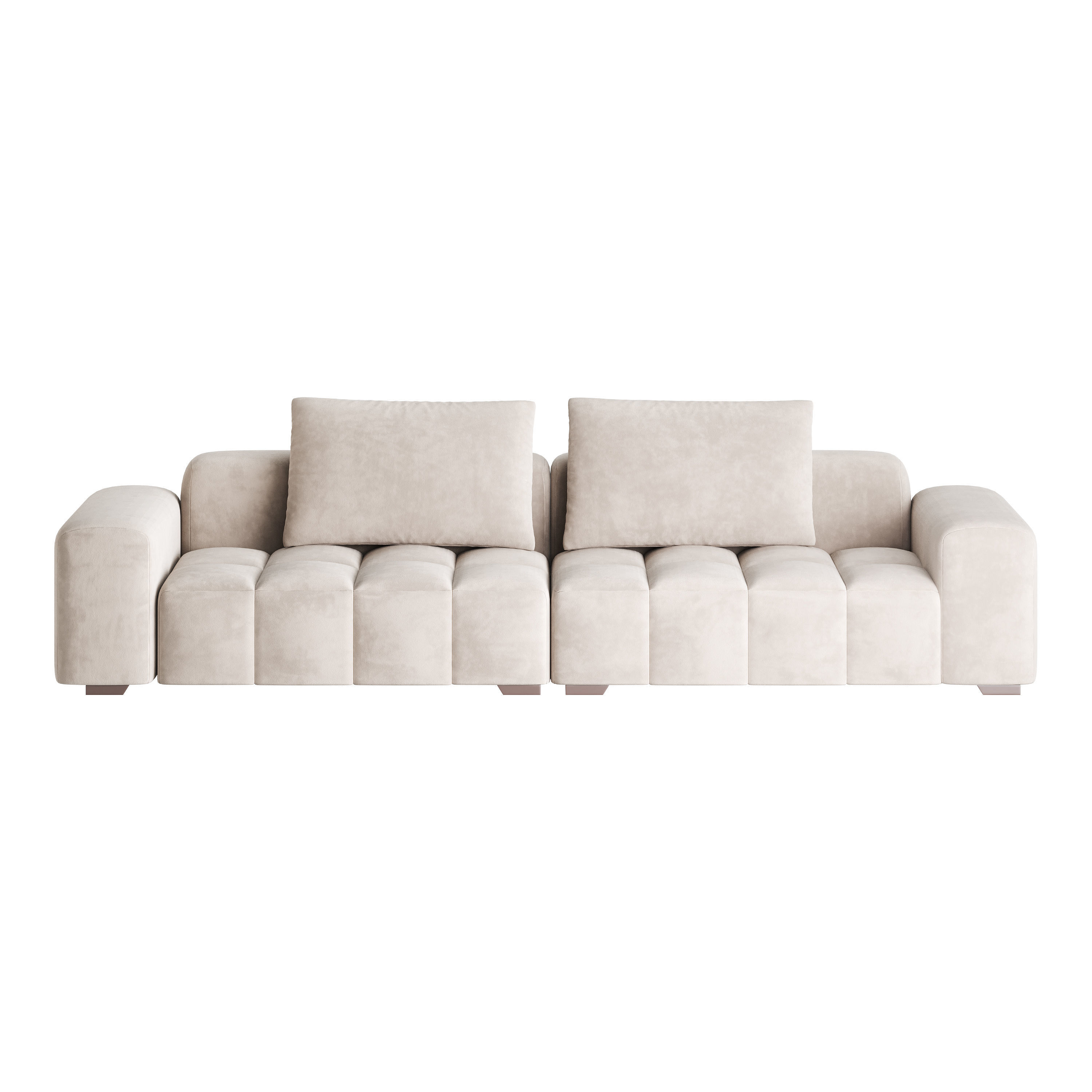Modernism Square Standard Sofa 3D model_5