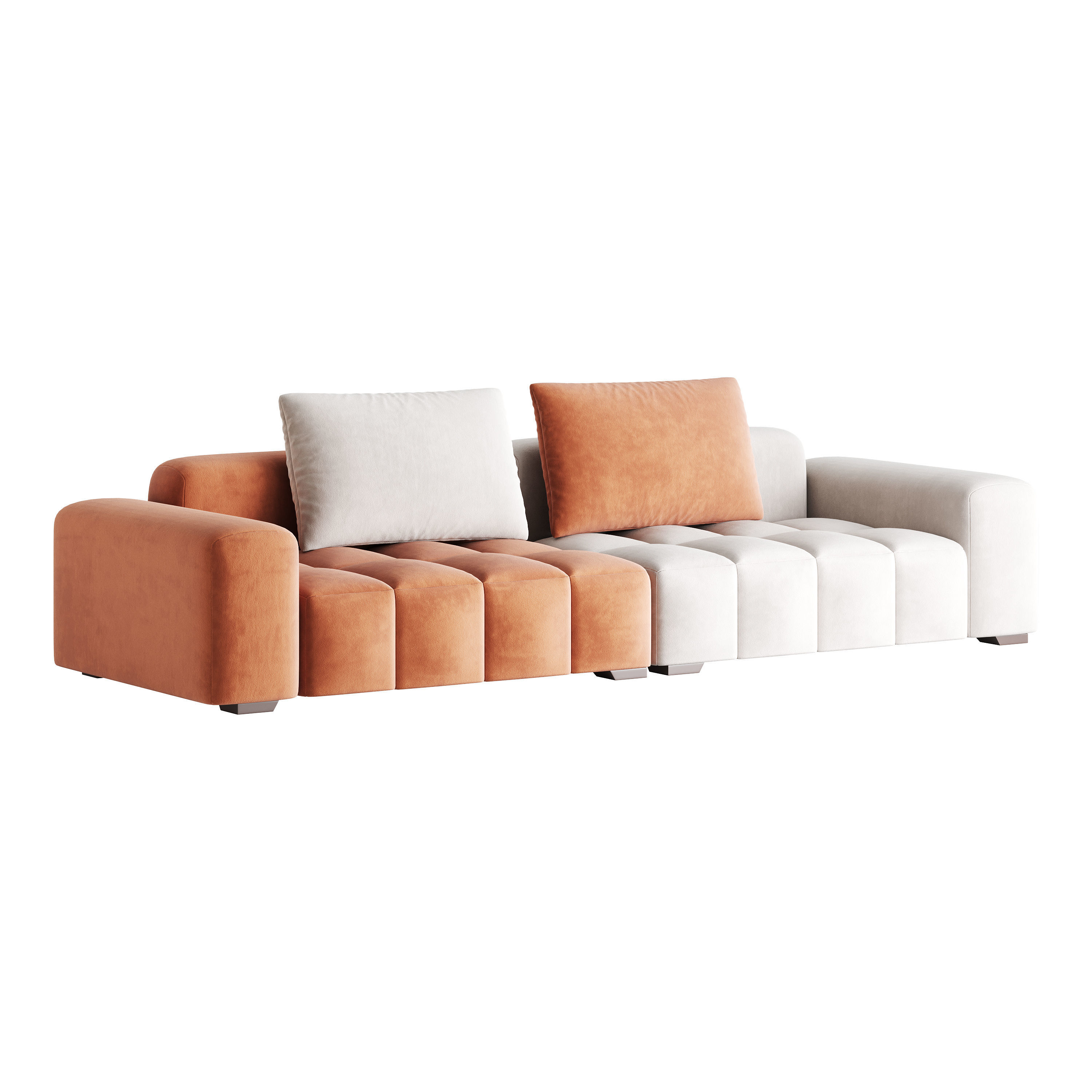 Modernism Square Standard Sofa 3D model_4