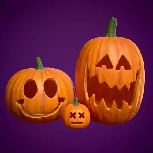 Pumpkin Halloween Set PBR 4K