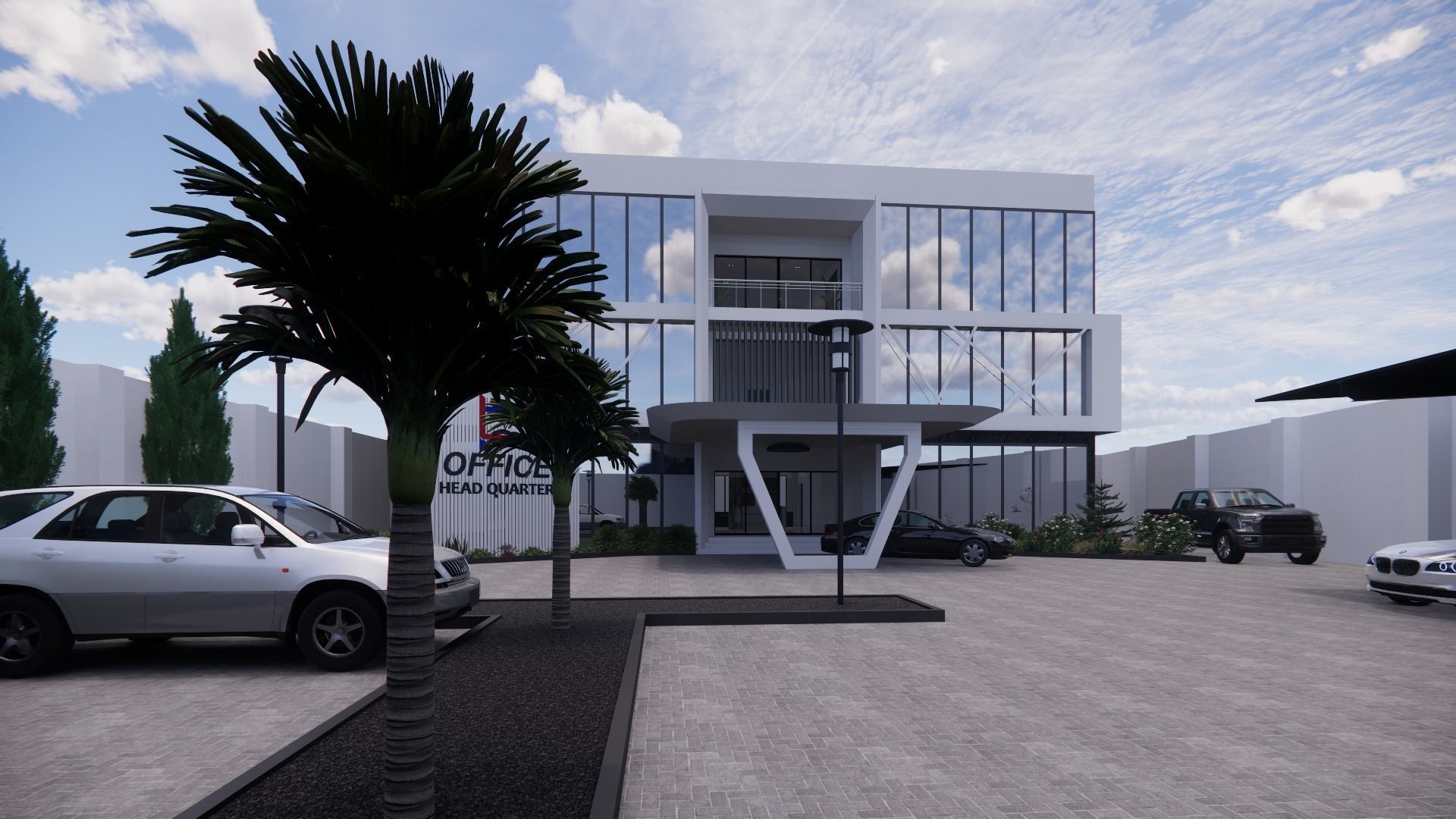 OFFICE BUILDING INTERIOR AND EXTERIOR DESIGN 3D model_9