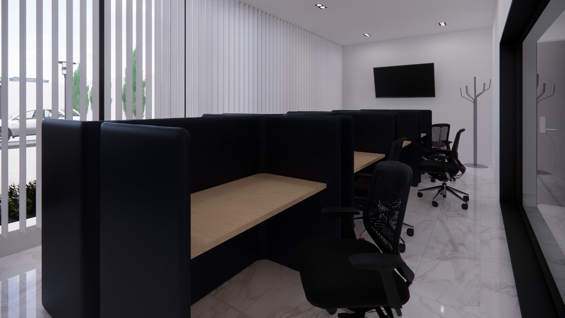 OFFICE BUILDING INTERIOR AND EXTERIOR DESIGN 3D model_11