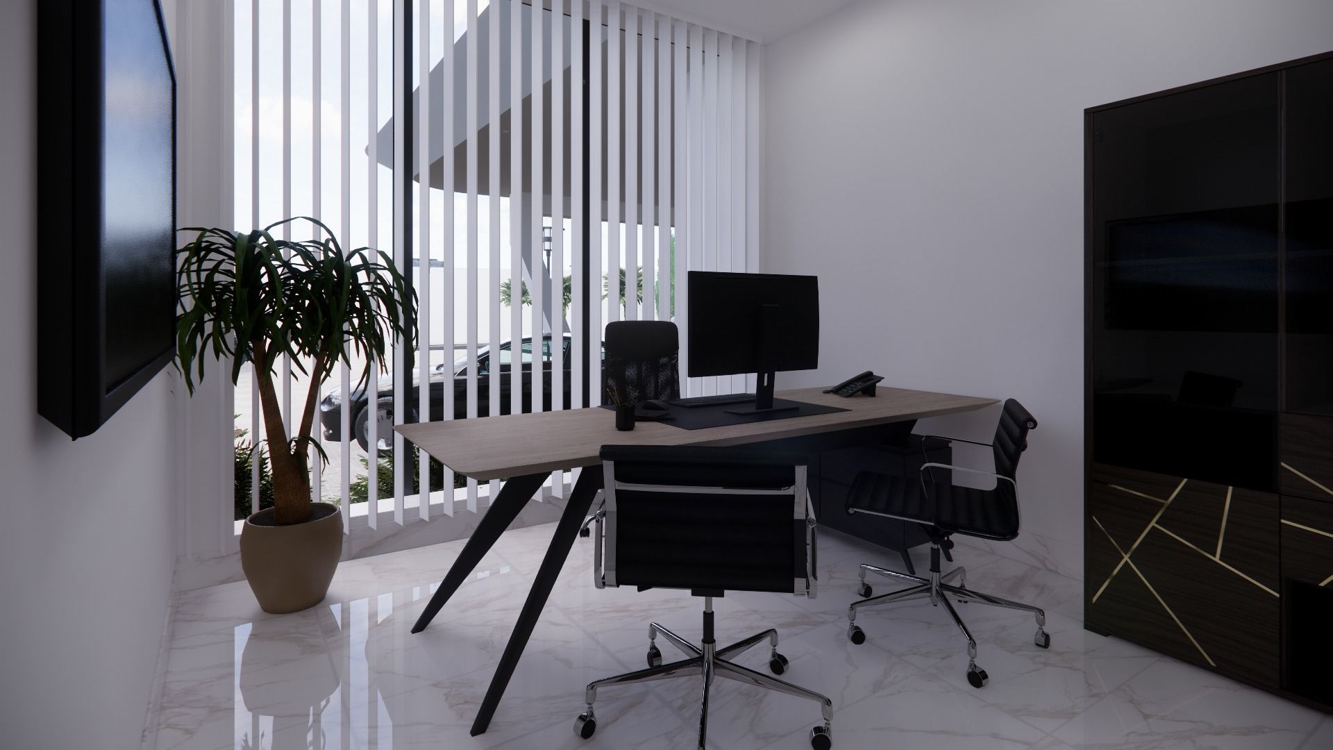 OFFICE BUILDING INTERIOR AND EXTERIOR DESIGN 3D model_12