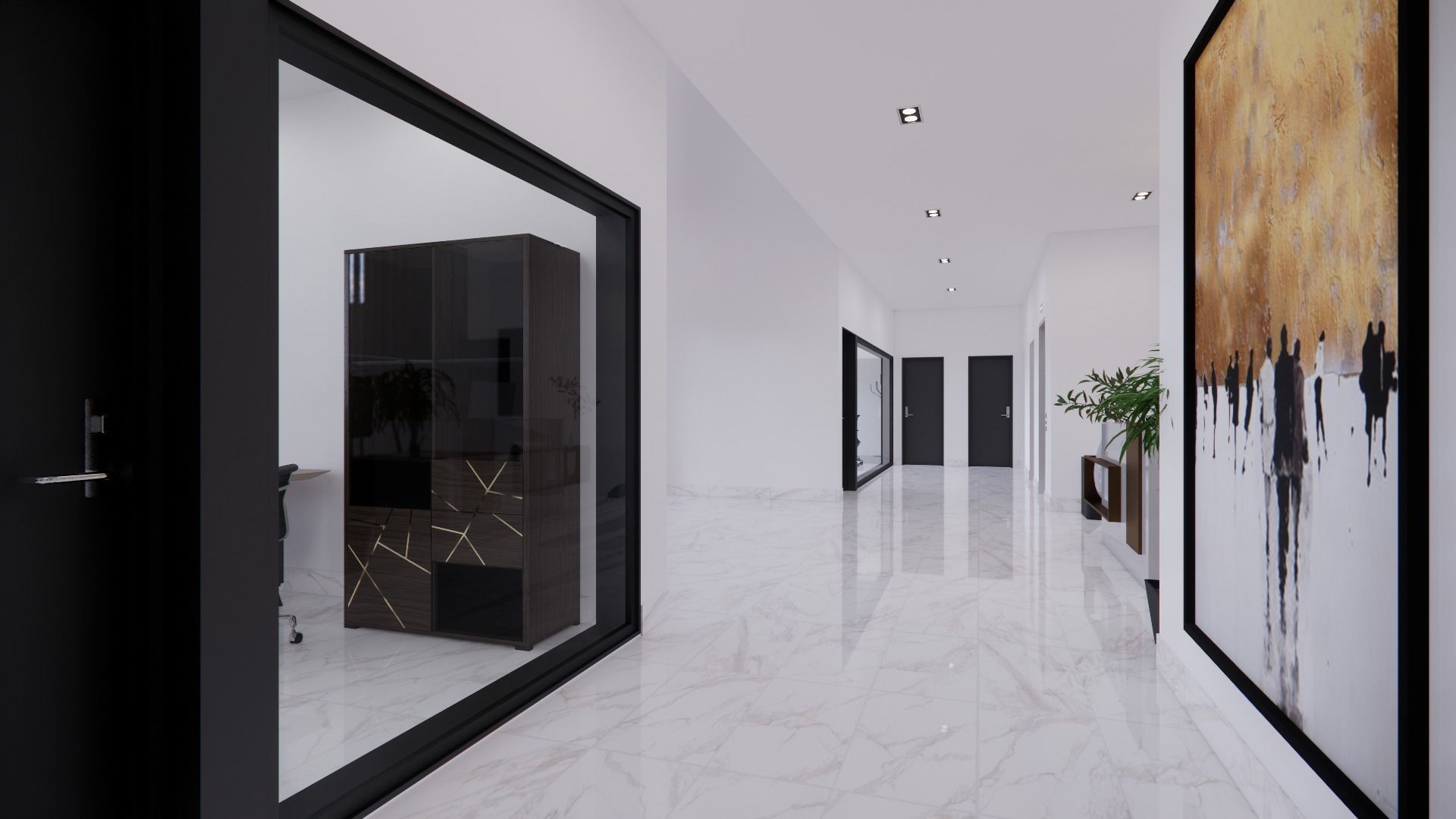 OFFICE BUILDING INTERIOR AND EXTERIOR DESIGN 3D model_13