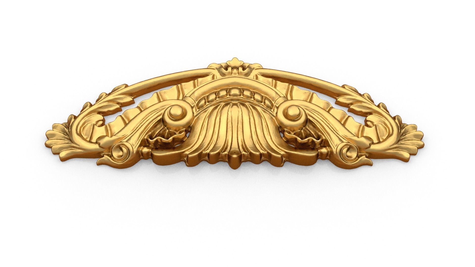 Classic carved decor ornament 492 3D print model_3