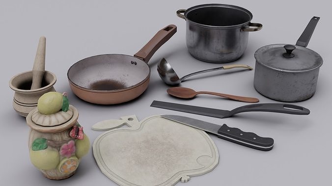  Cooking appliances Low-poly 3D model