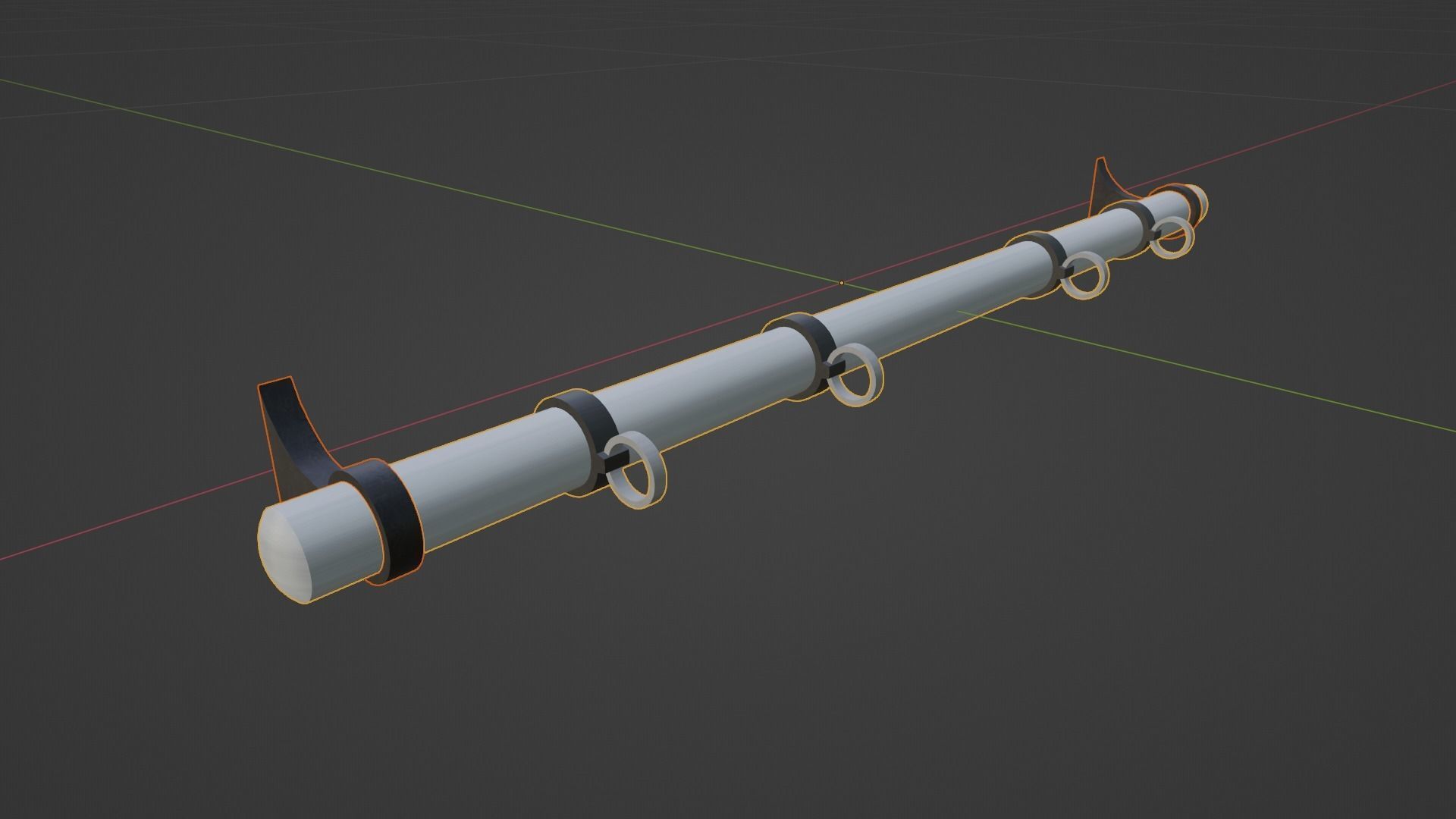 BDSM Wall Fixator Low-poly 3D model_5