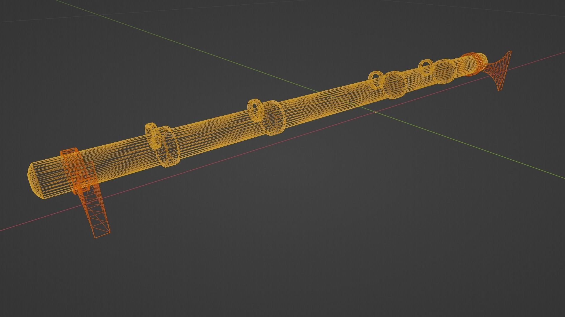 BDSM Wall Fixator Low-poly 3D model_7