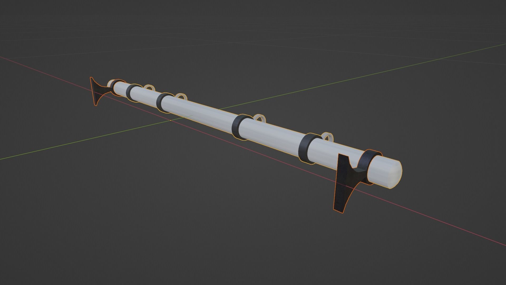 BDSM Wall Fixator Low-poly 3D model_4