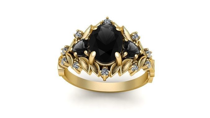 Luxury Wedding Ring For Women 3d Printable Model 3D print model