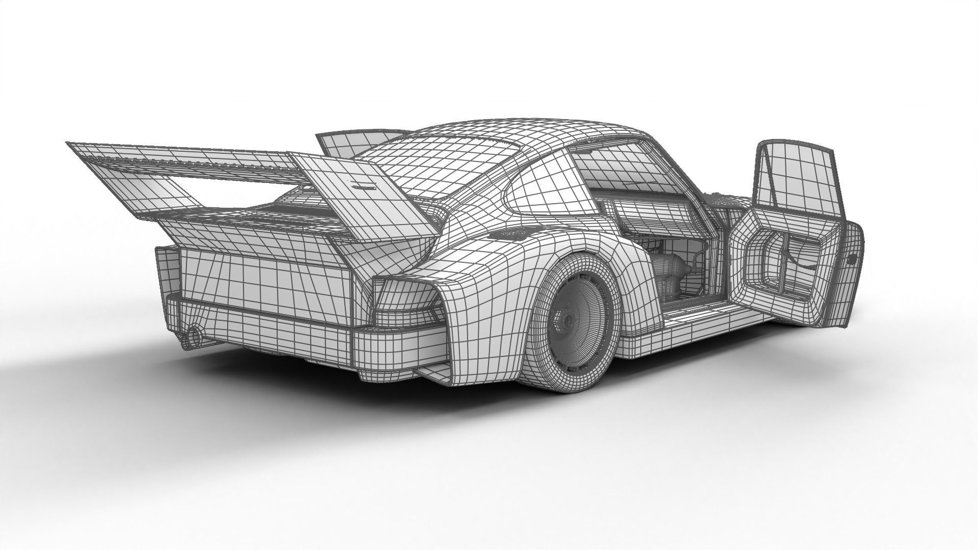 Porsche 935 Le Mans 1979 Barbour Racing HQ 3D model_28