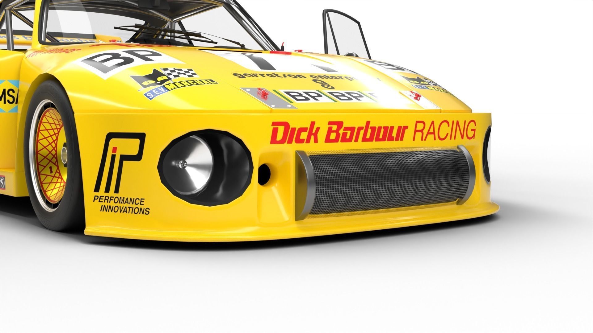 Porsche 935 Le Mans 1979 Barbour Racing HQ 3D model_8