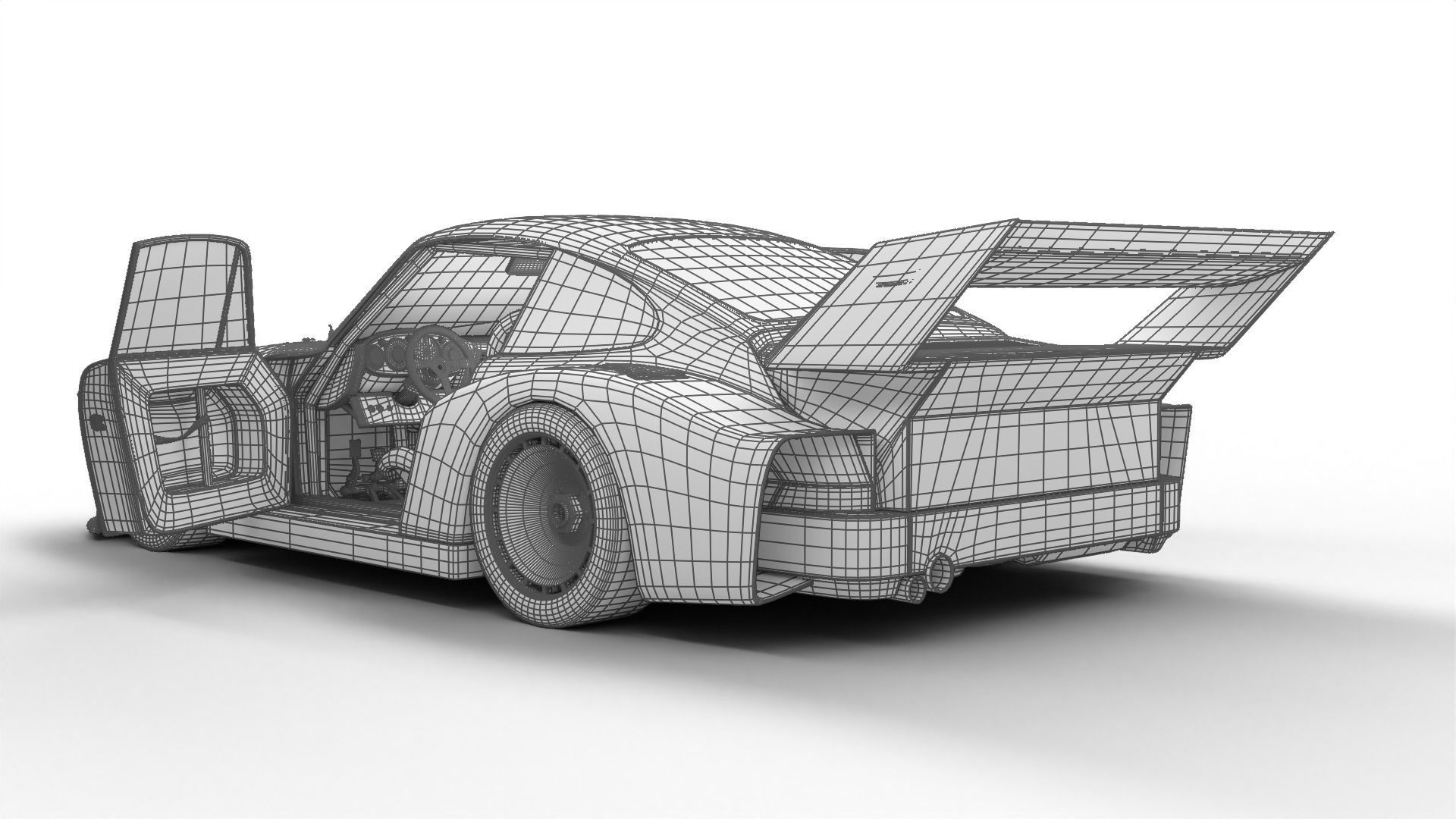 Porsche 935 Le Mans 1979 Barbour Racing HQ 3D model_29