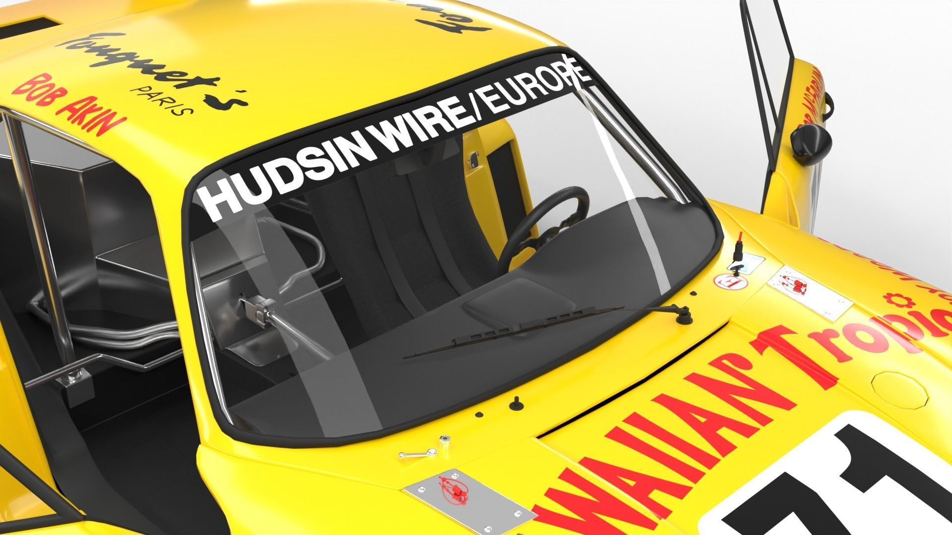 Porsche 935 Le Mans 1979 Barbour Racing HQ 3D model_9