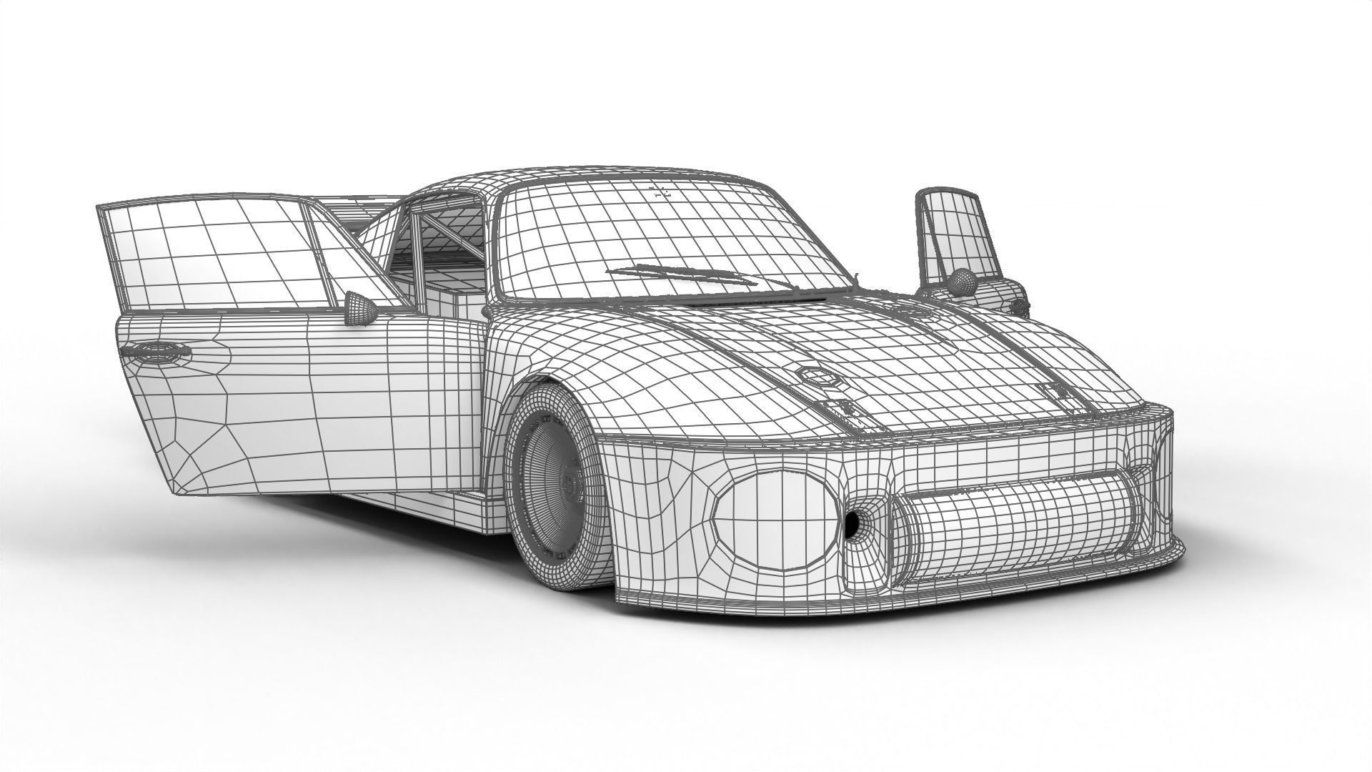 Porsche 935 Le Mans 1979 Barbour Racing HQ 3D model_30