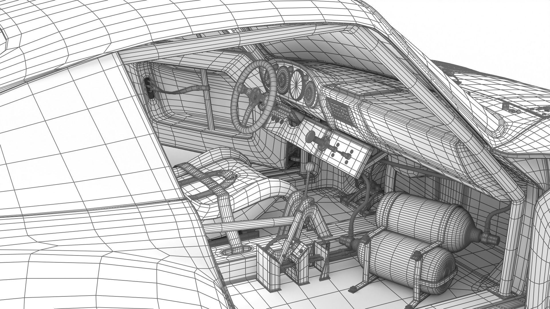 Porsche 935 Le Mans 1979 Barbour Racing HQ 3D model_42