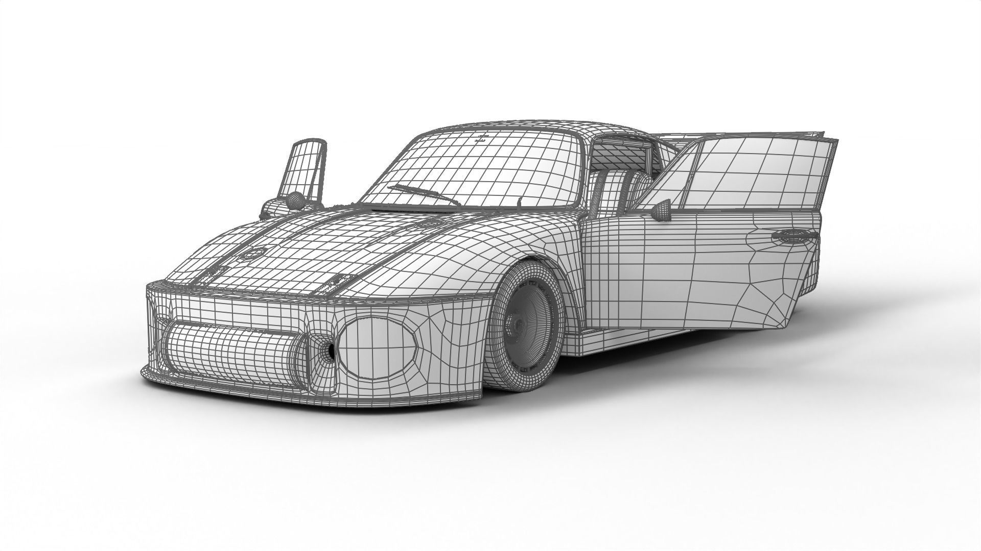 Porsche 935 Le Mans 1979 Barbour Racing HQ 3D model_27